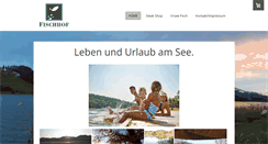 Desktop Screenshot of fischhof.at